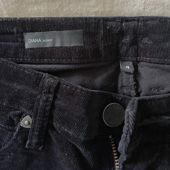 Diana Corduroy Skinny - Black - Picture 1 of 3